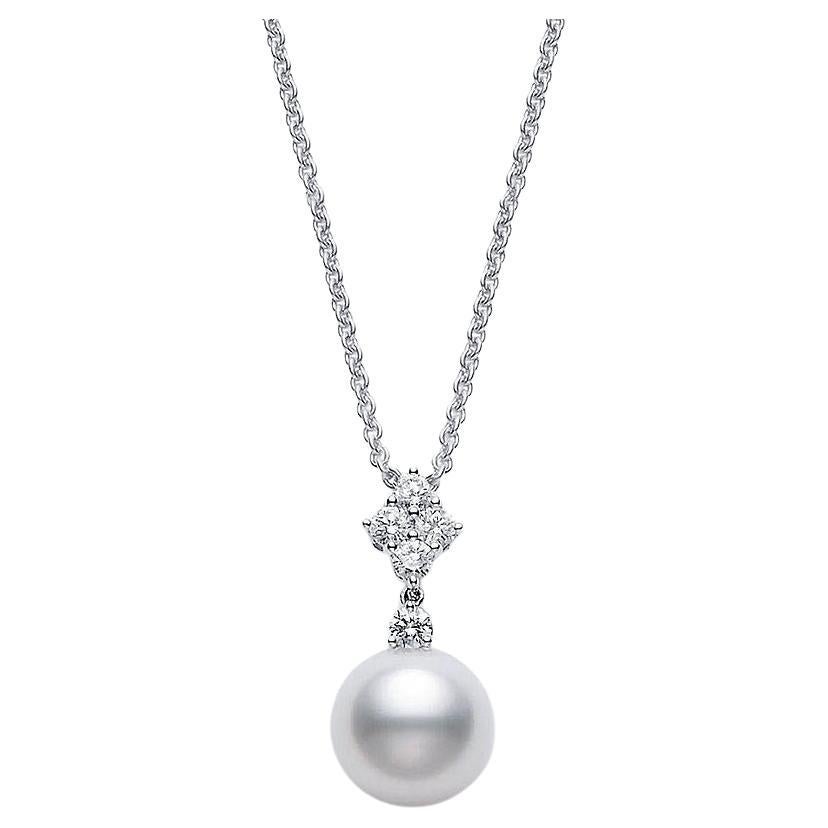 Mikimoto Classic Elegance Ciondolo con perle bianche dei mari del sud e diamanti PPA838NDW10