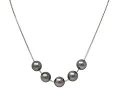 Mikimoto Collar Contemporáneo de Perlas Negras del Mar del Sur en Oro de 18 K Perlas en Movimiento