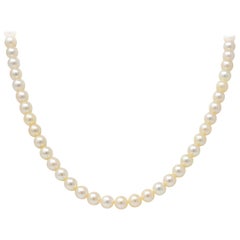 Mikimoto Contemporary Cultured Pearl 14 Karat Gold Necklace