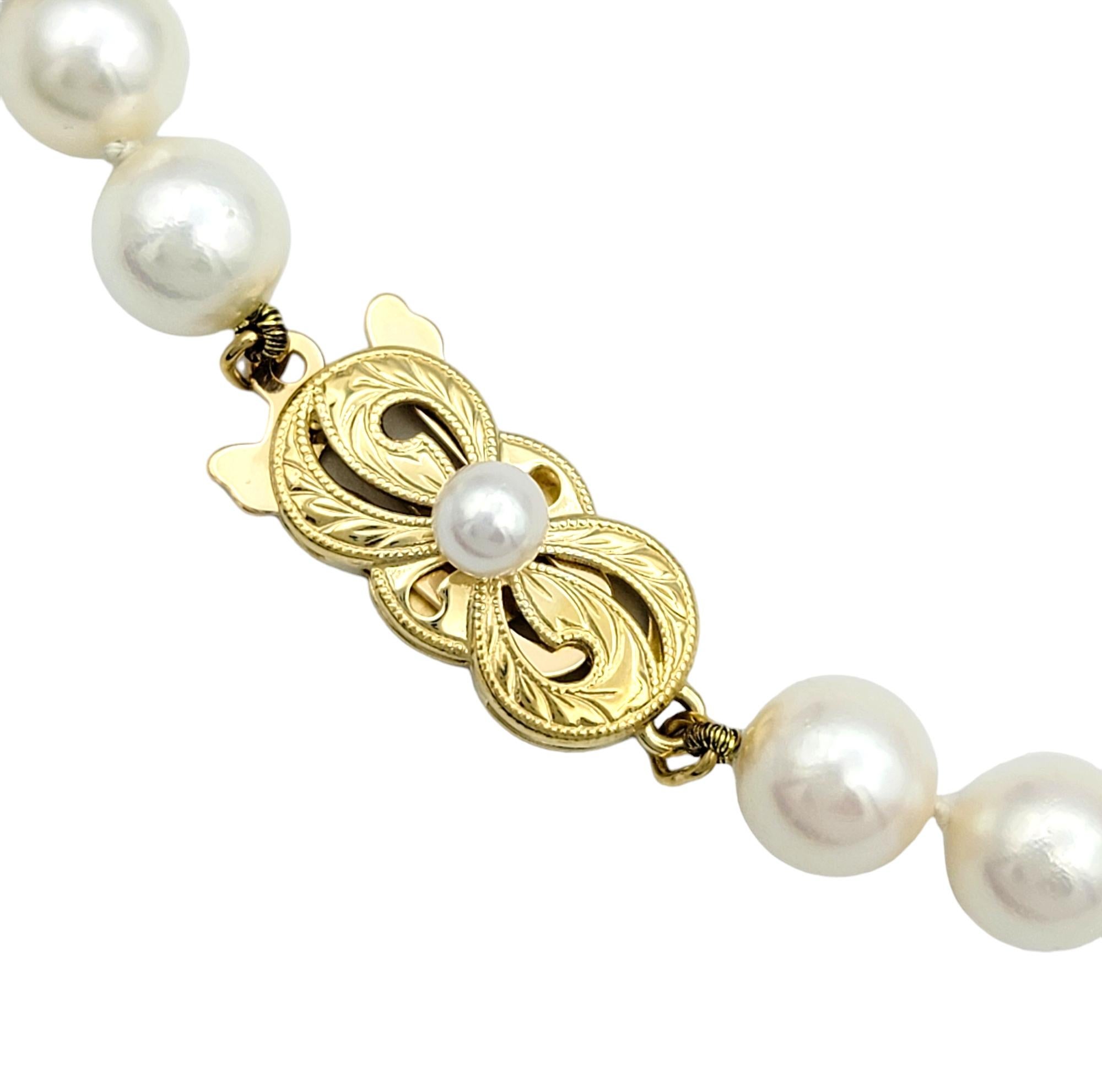 Contemporary Mikimoto Cultured Akoya Pearl 20