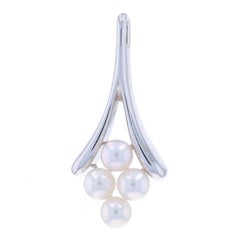 Pendentif grappe Akoya de culture Mikimoto en argent sterling 925