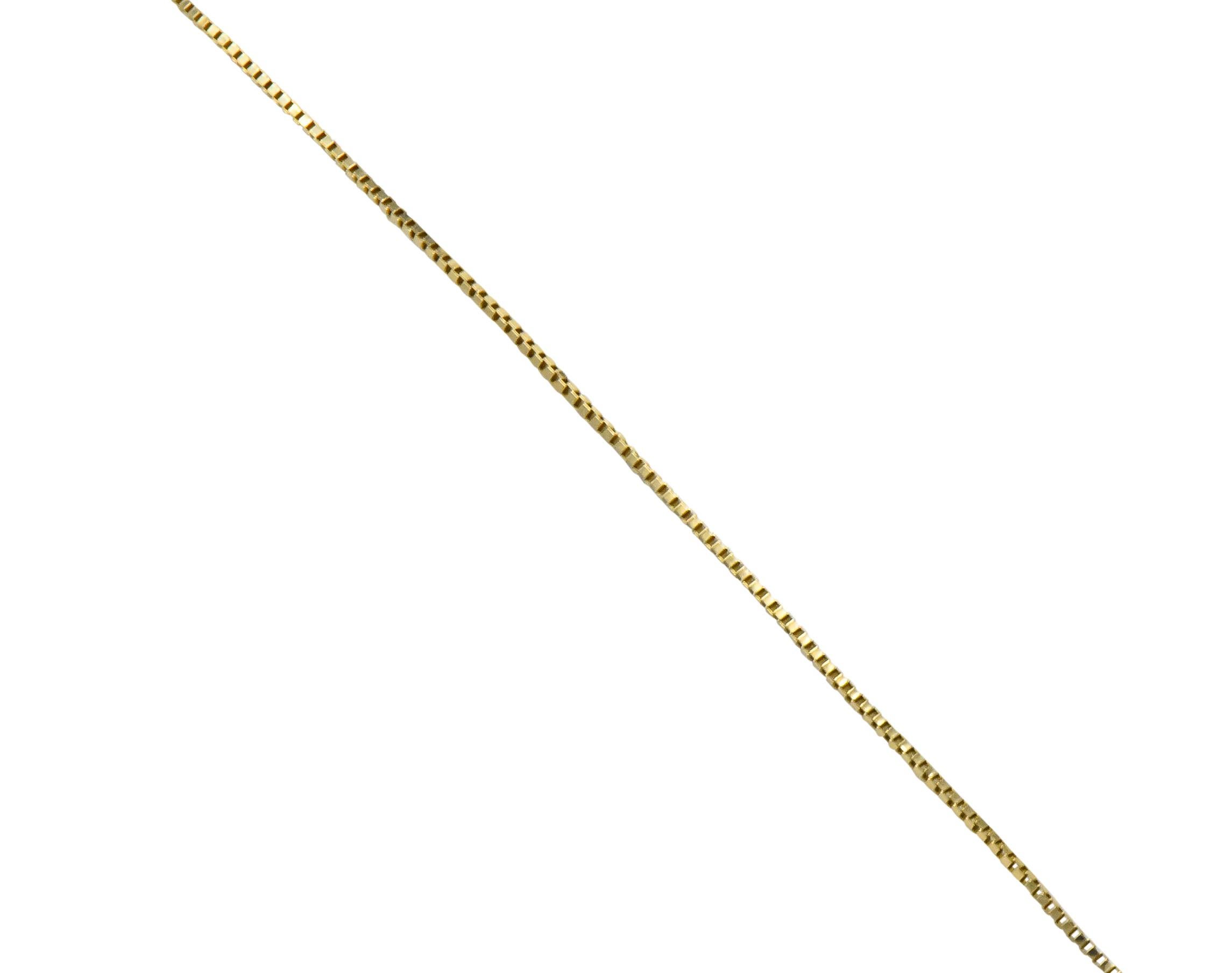 Round Cut Mikimoto Cultured Pearl 18 Karat Gold Ribbon Pendant Necklace