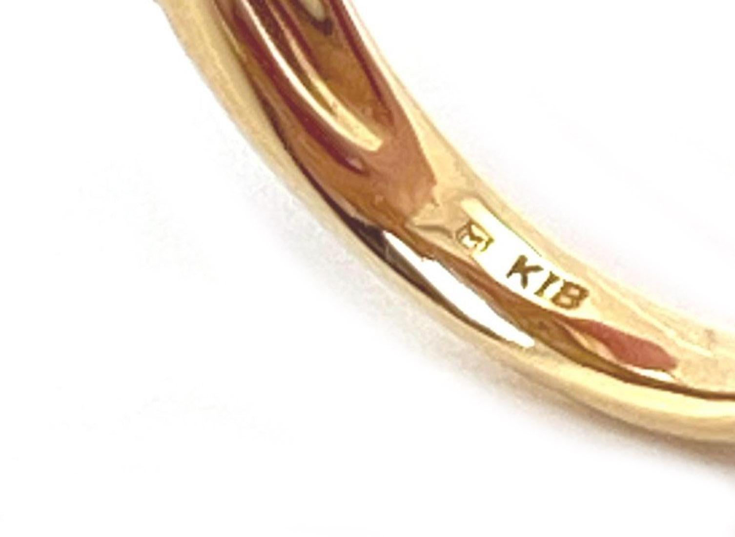Mikimoto Diamond Akoya Pearl 18k Yellow Gold Ring For Sale 2