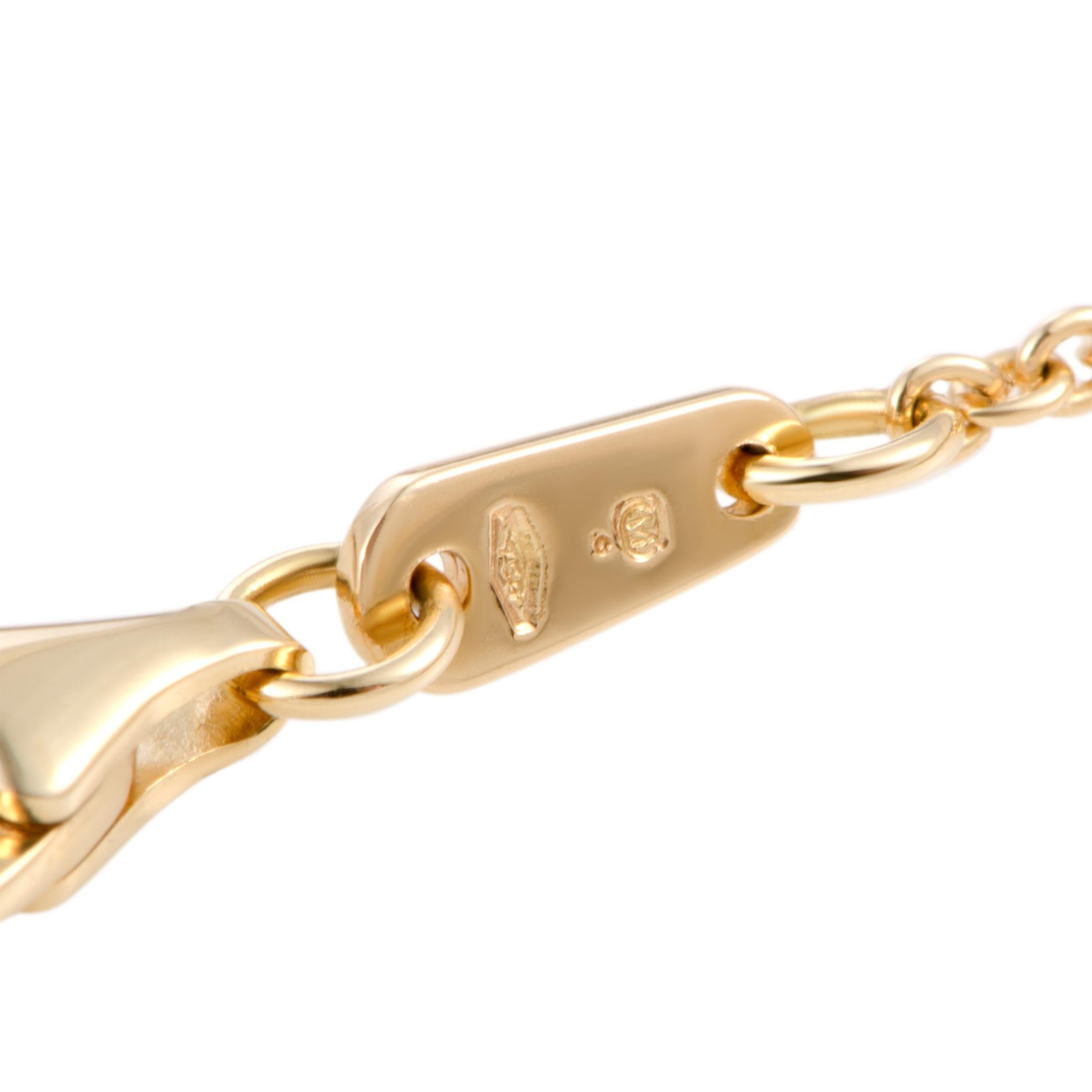 Women's Mikimoto Diamond and Akoya Pearl Yellow Gold Circle Pendant Necklace