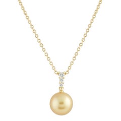 Mikimoto Diamond and Pearl Morning Dew Pendant