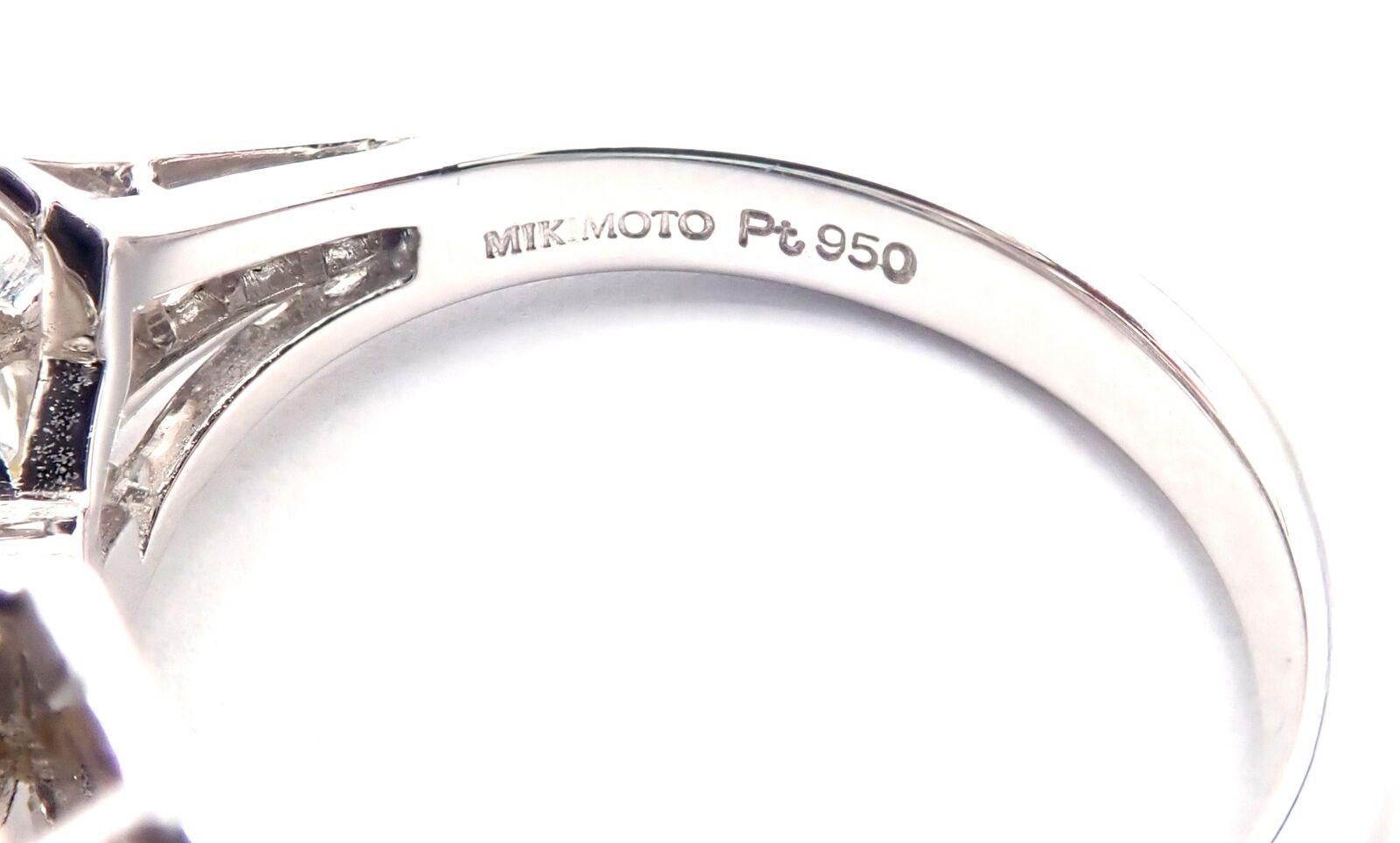 Mikimoto Diamond Large 12.5mm South Sea Pearl Platinum Ring For Sale 4