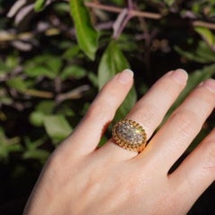 Anillo de diamantes Mikimoto Anillo de cóctel de oro de 18k