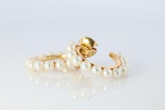 Mikimoto-Ohrringe. Vintage 18k Gold Mikimoto Perlenketten. Perlen-Cluster