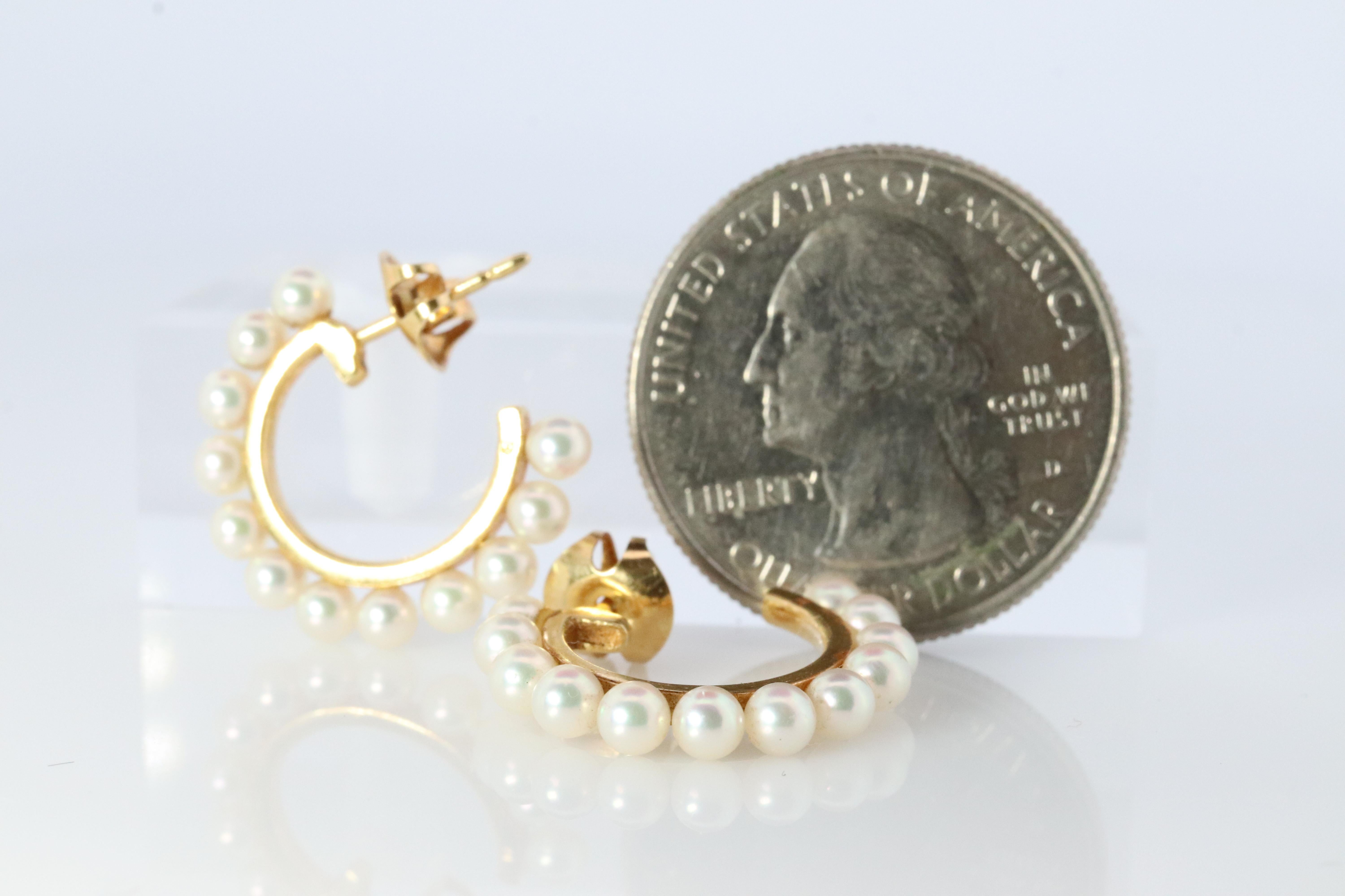 mikimoto pearl earrings vintage