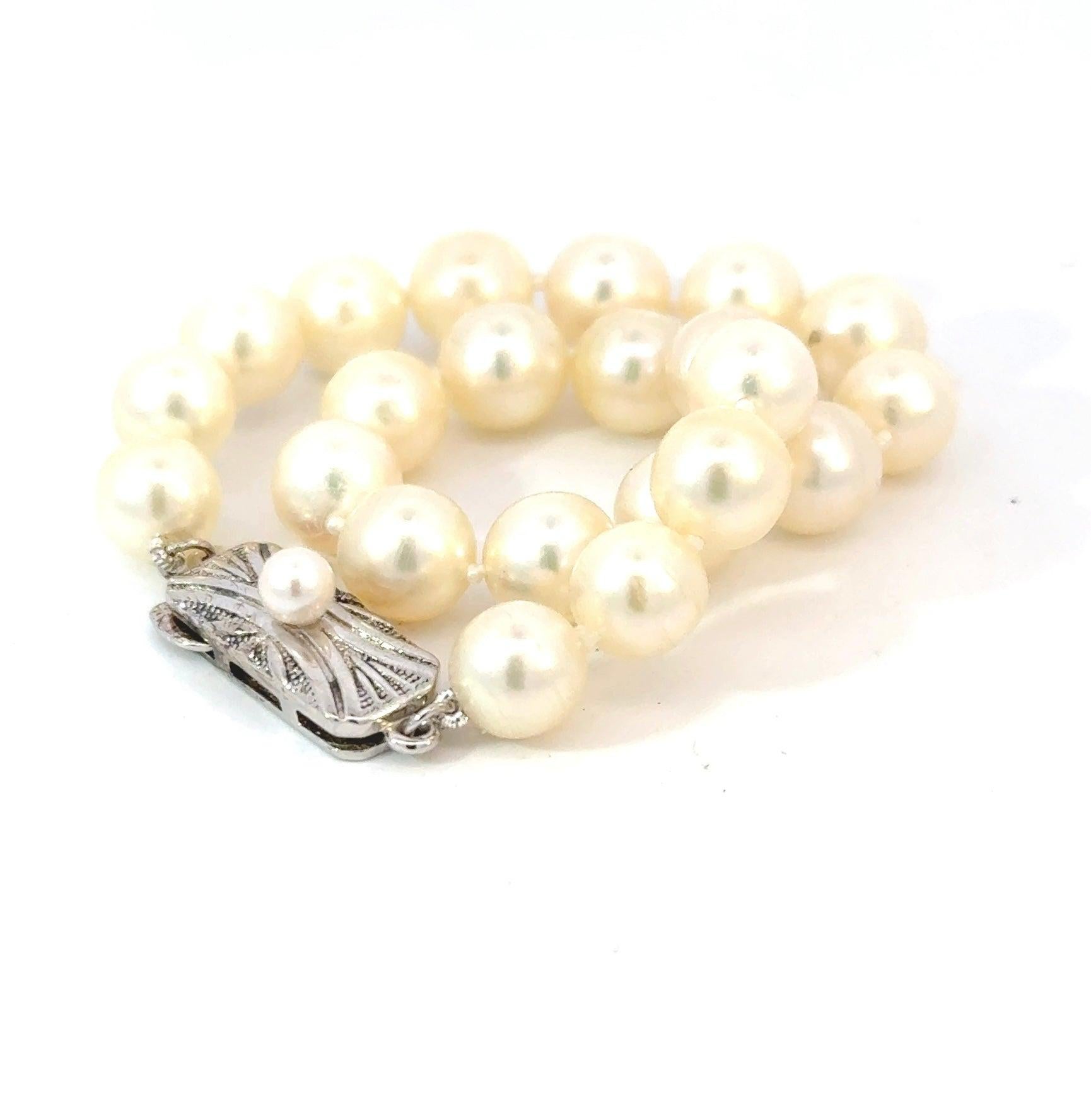  Mikimoto Estate Akoya Pearl Bracelet 7