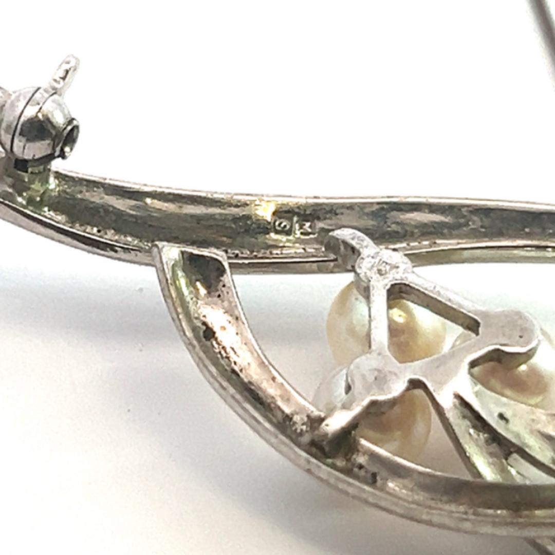 Mikimoto Estate Akoya Pearl Brooch 2.5