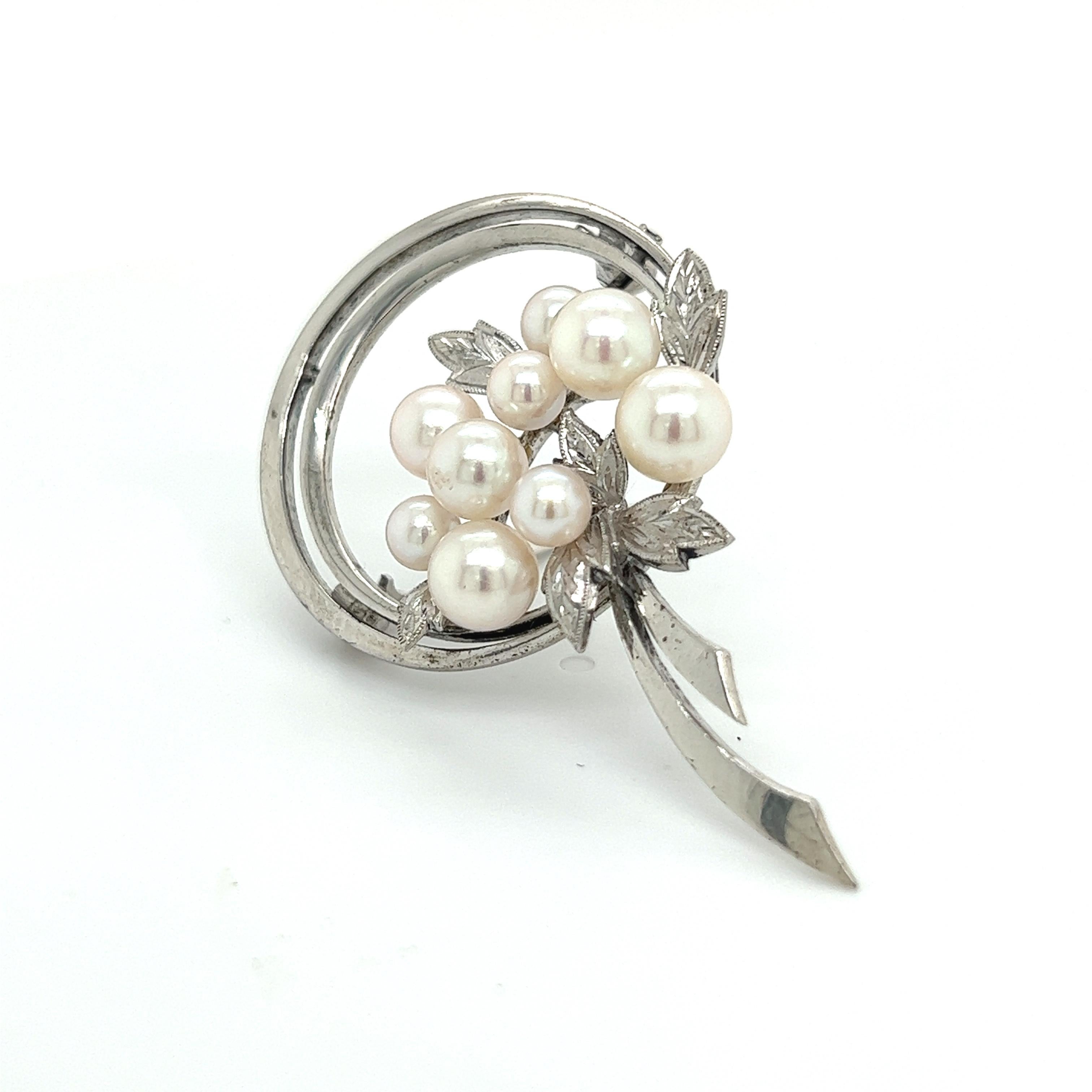 Mikimoto Estate Akoya Pearl Brooch Pin Sterling Silver 6 mm M278

This elegant Authentic Mikimoto Estate sterling silver brooch has 9 Saltwater Akoya Cultured Pearls 4.00 - 6.00 mm and has a weight of 6.6 Grams.

TRUSTED SELLER SINCE 2002

PLEASE