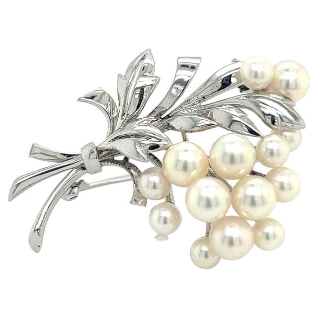 Vintage Starfish Brooch Pin With Purple Rhinestones & Pearl - Crystal Pendant Convertible