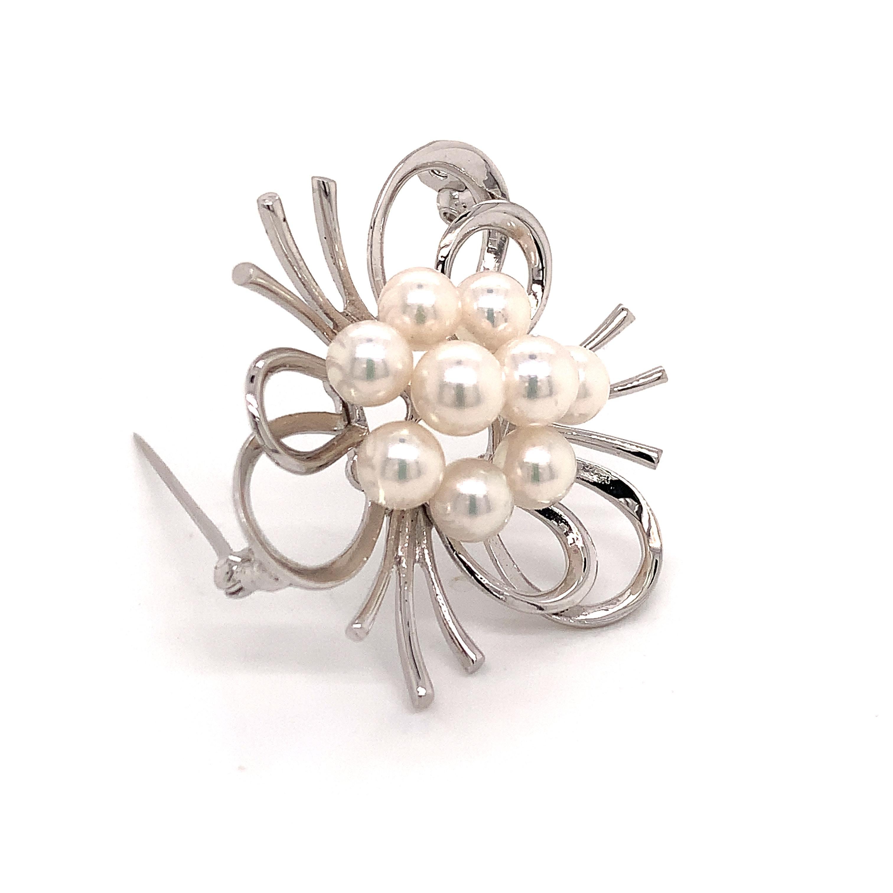 Mikimoto Estate AKoya Pearl Brooch Pin Sterling Silver 6.5 mm 9.13 gr M192

This elegant Authentic Mikimoto Estate sterling silver brooch pin has 9 Saltwater Akoya Cultured Pearls ranging in size from 6 - 6.5 mm with a weight of 9.13 Grams.

TRUSTED