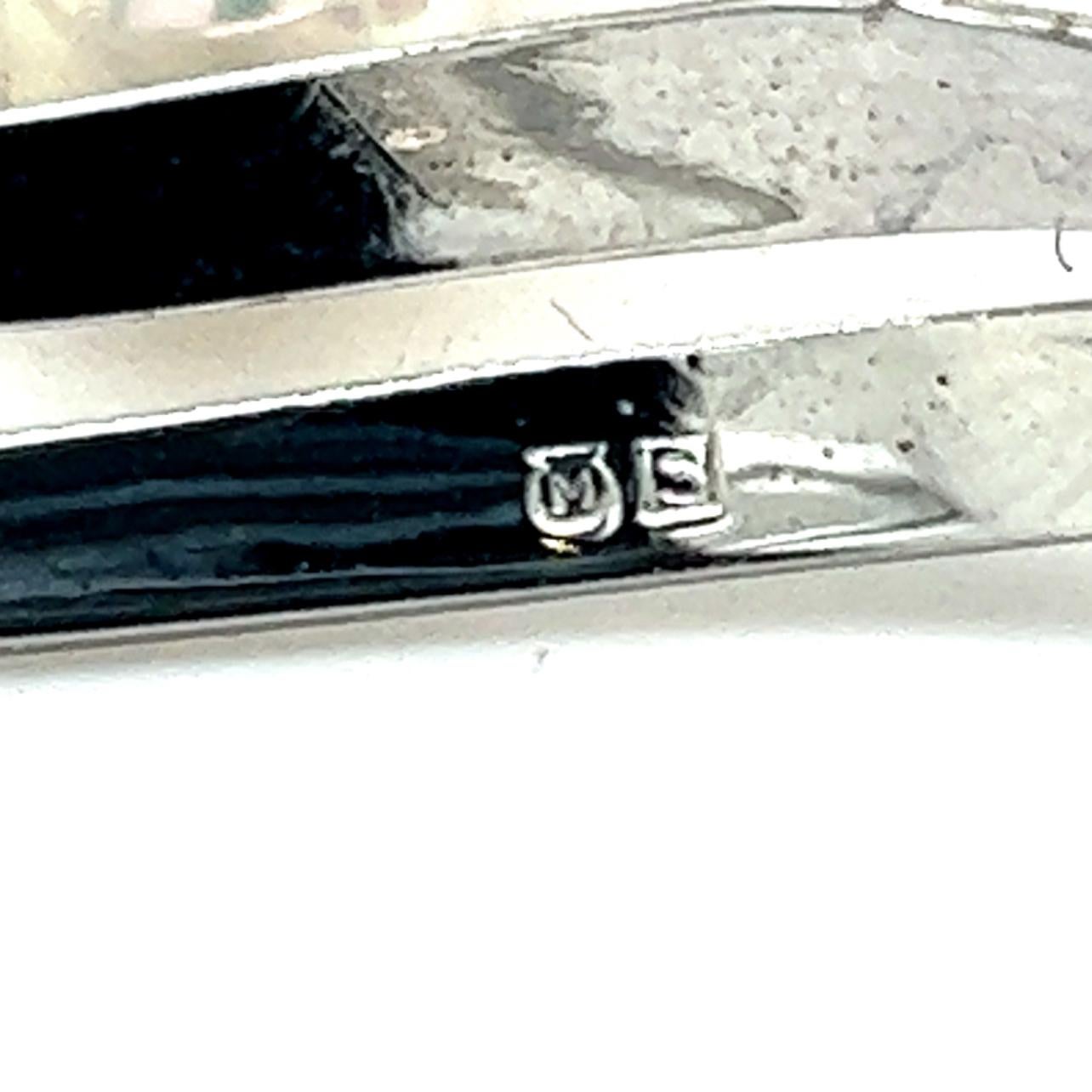 Women's Mikimoto Estate Akoya Pearl Brooch Pin Sterling Silver For Sale
