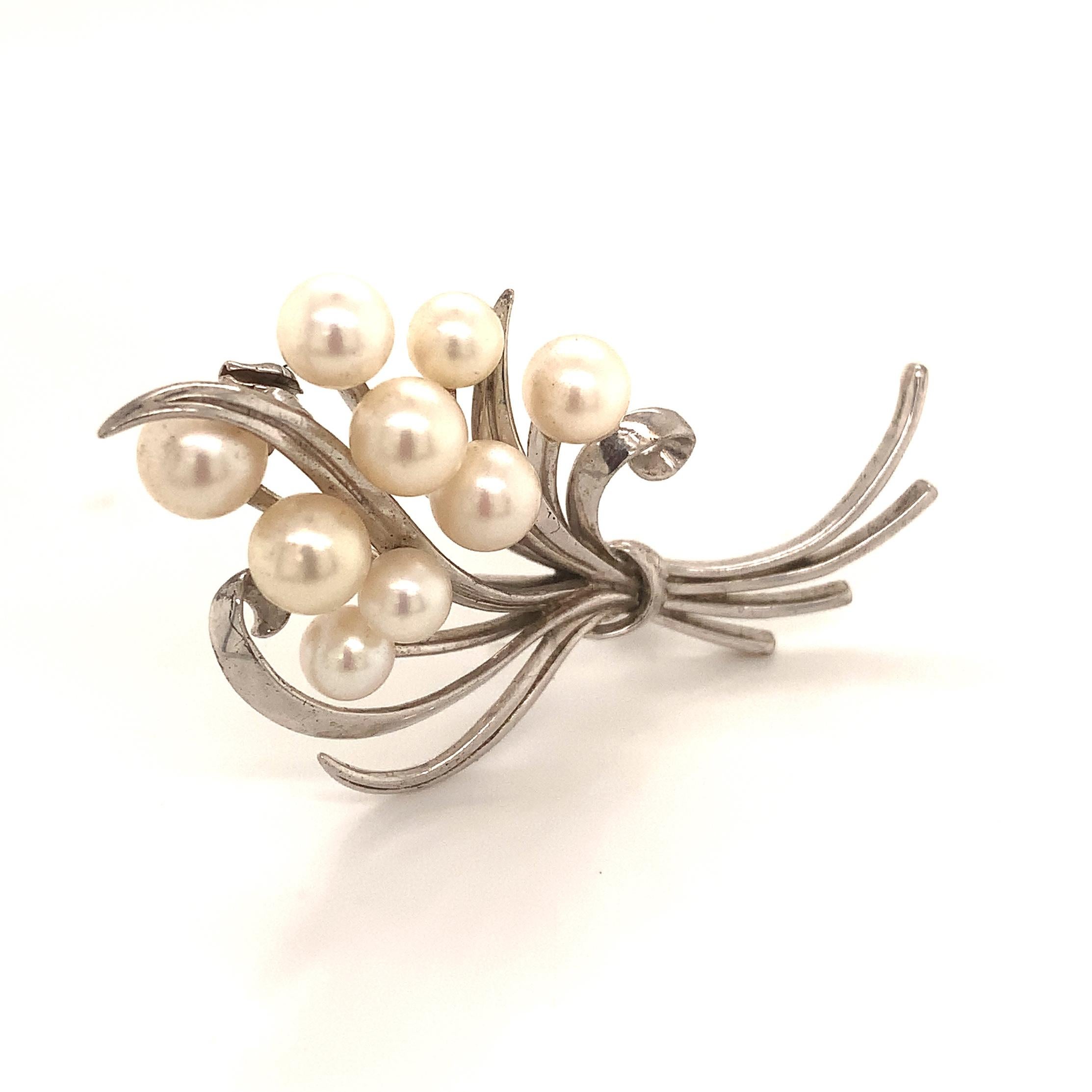 Mikimoto Estate Akoya Pearl Brooch Sterling Silver 6.92 mm 11.2 Grams M209

This elegant Authentic Mikimoto Estate sterling silver brooch has 9 Saltwater Akoya Cultured Pearls and has a weight of 11.2 Grams.

TRUSTED SELLER SINCE 2002

PLEASE SEE