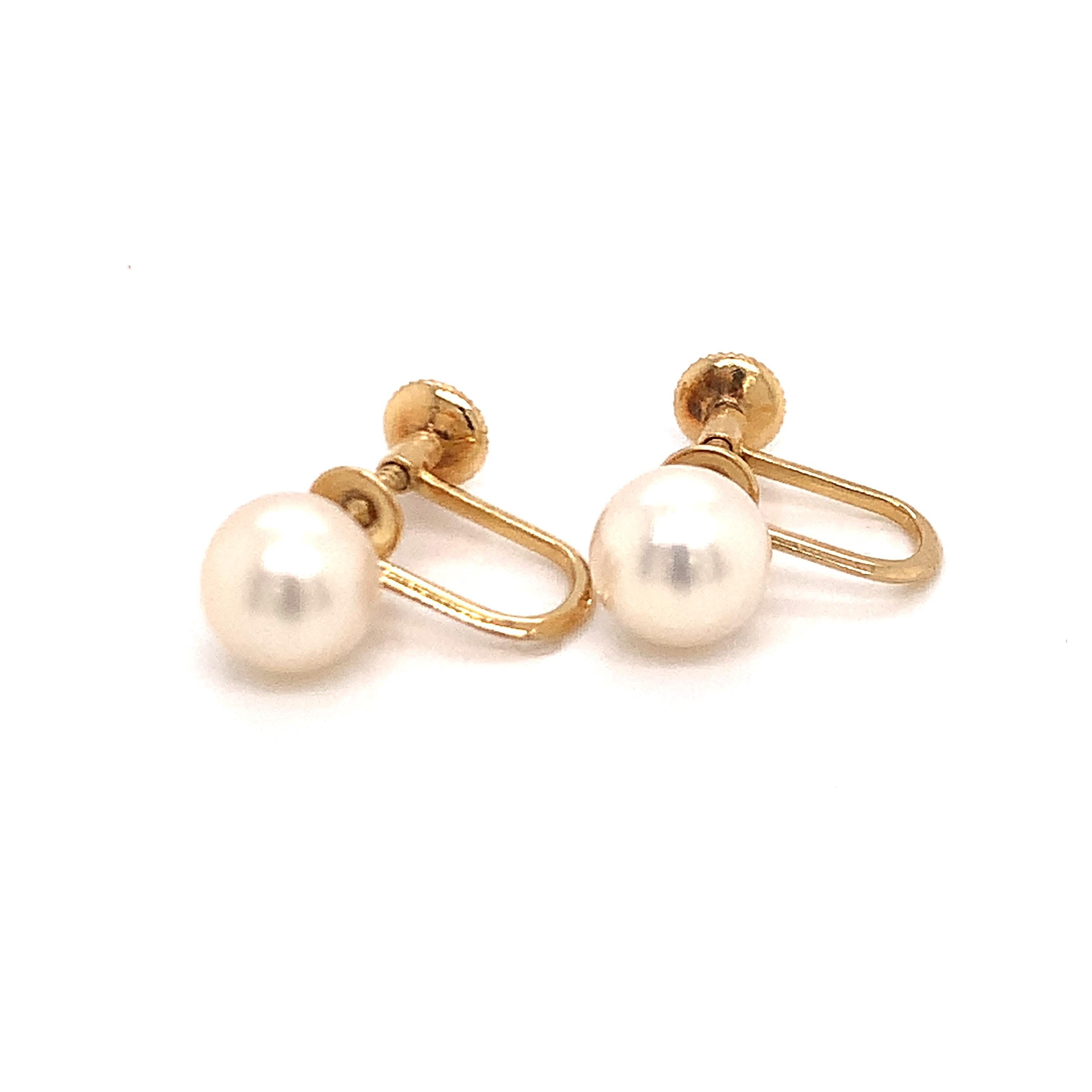 mikimoto clip on earrings