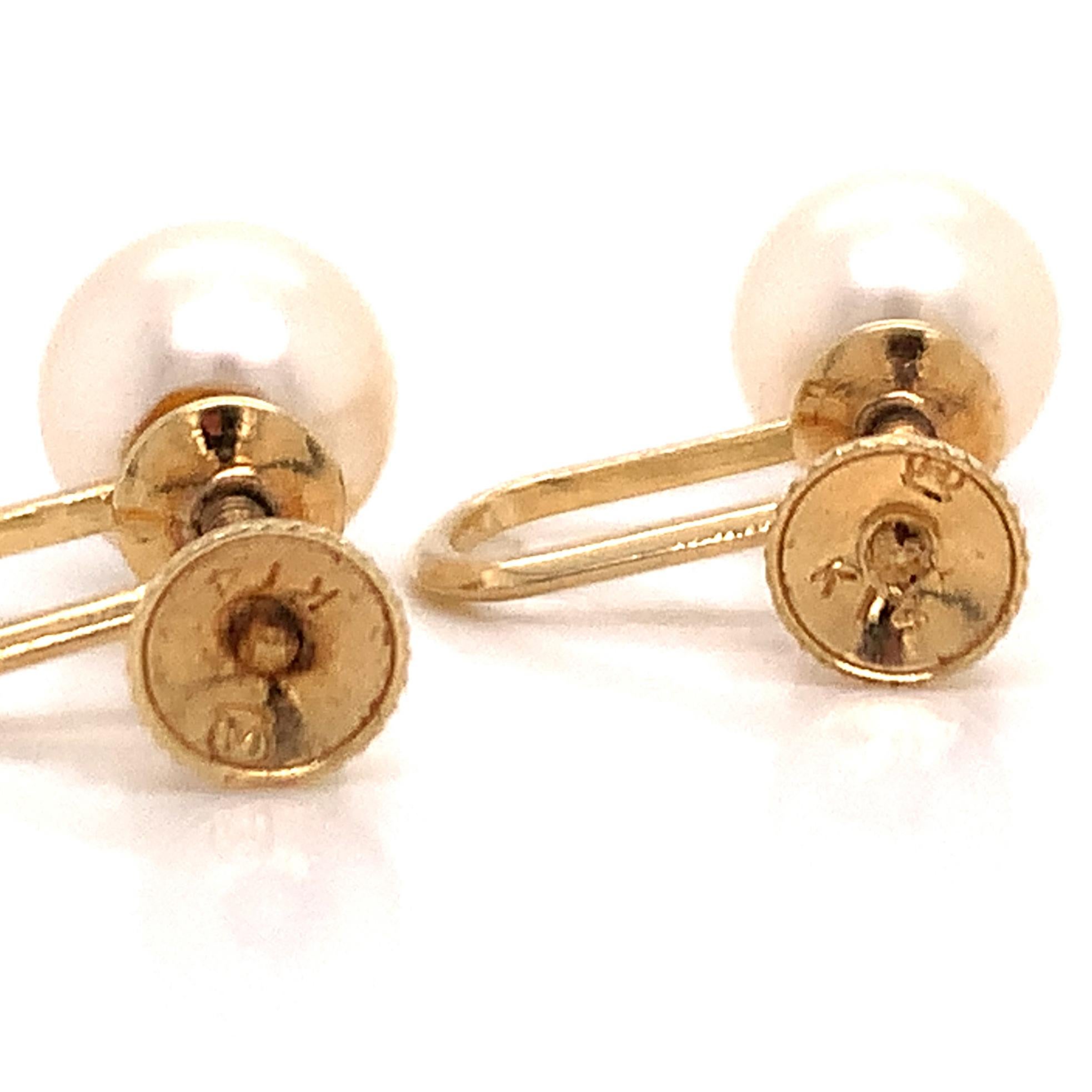 mikimoto pearl clip earrings