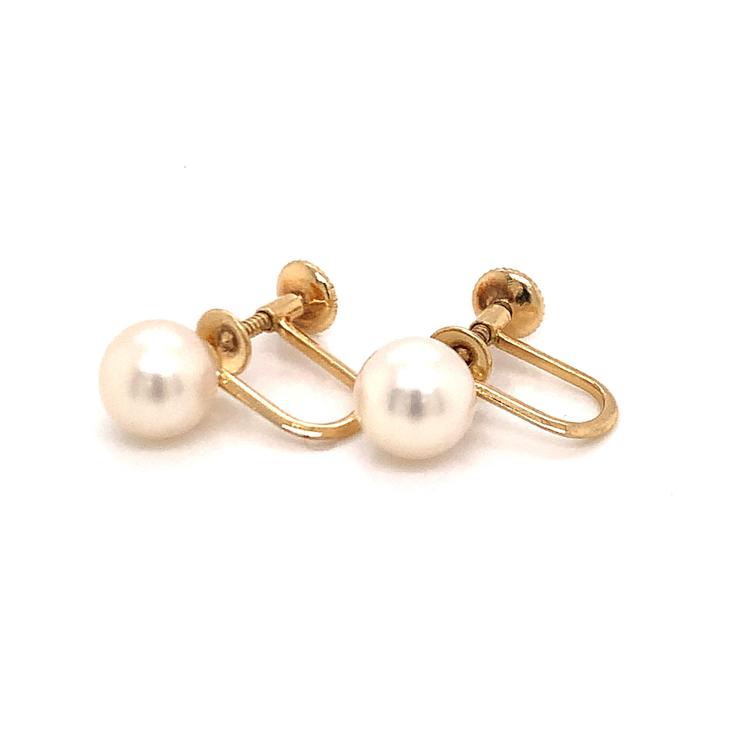 Mikimoto: Akoya-Perlen-Ohrclips aus 14 Karat Gold 2