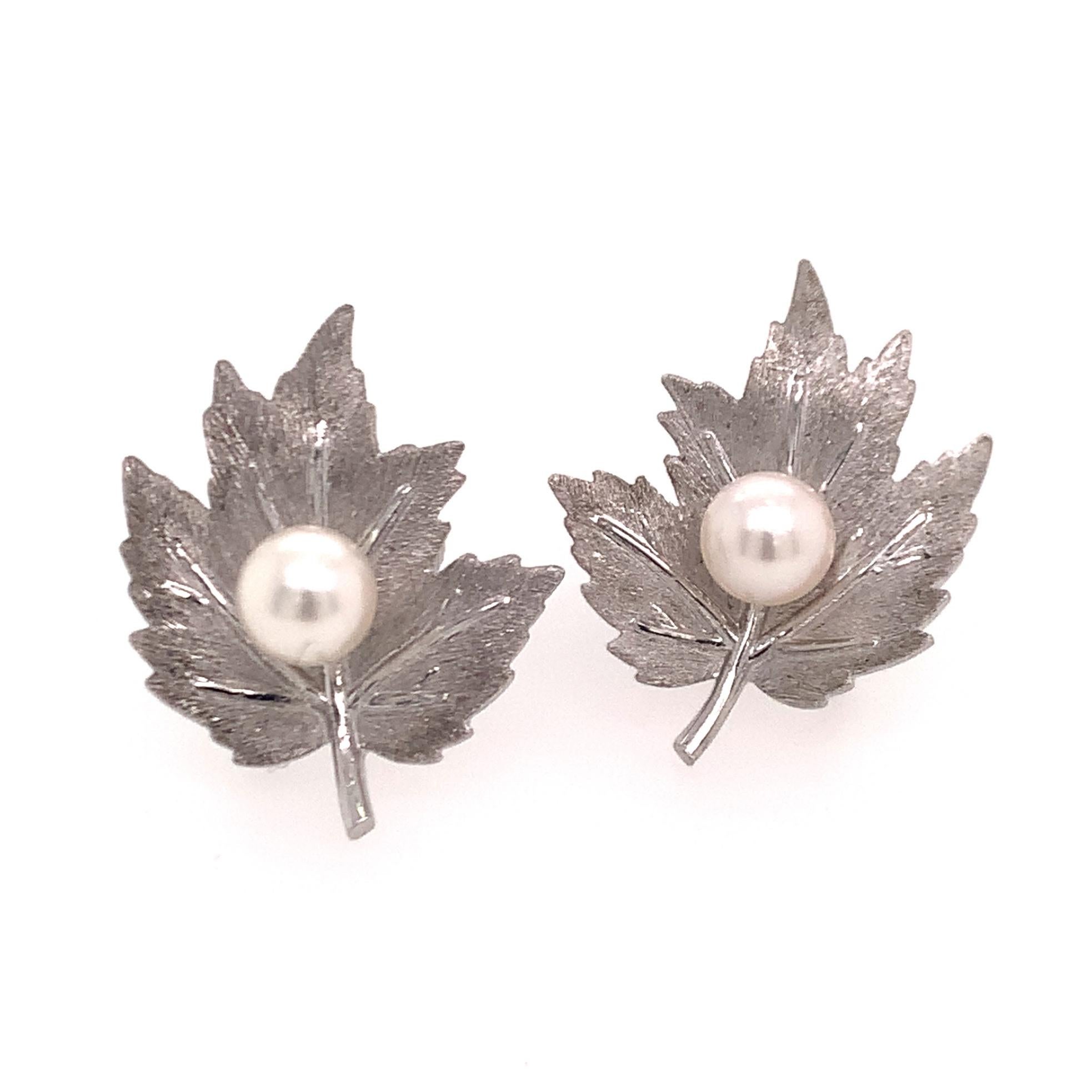 mikimoto pearl clip earrings