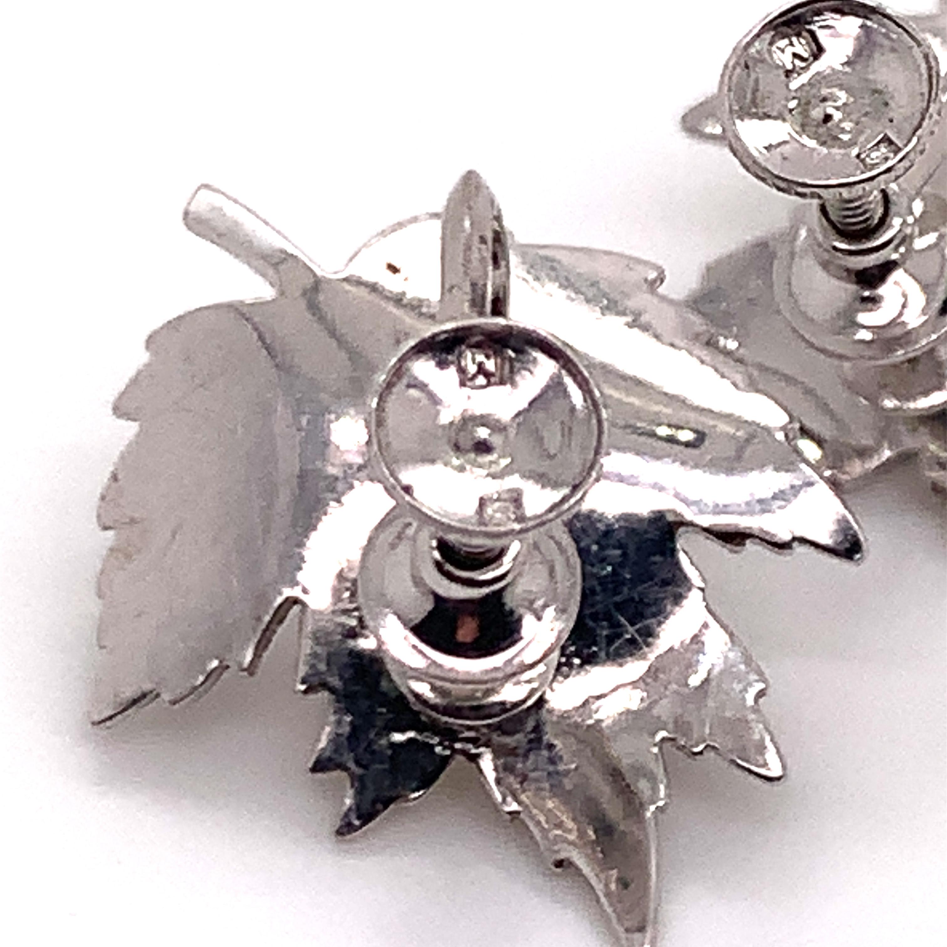Women's Mikimoto Estate Akoya Pearl Clip On Earrings Sterling Silver