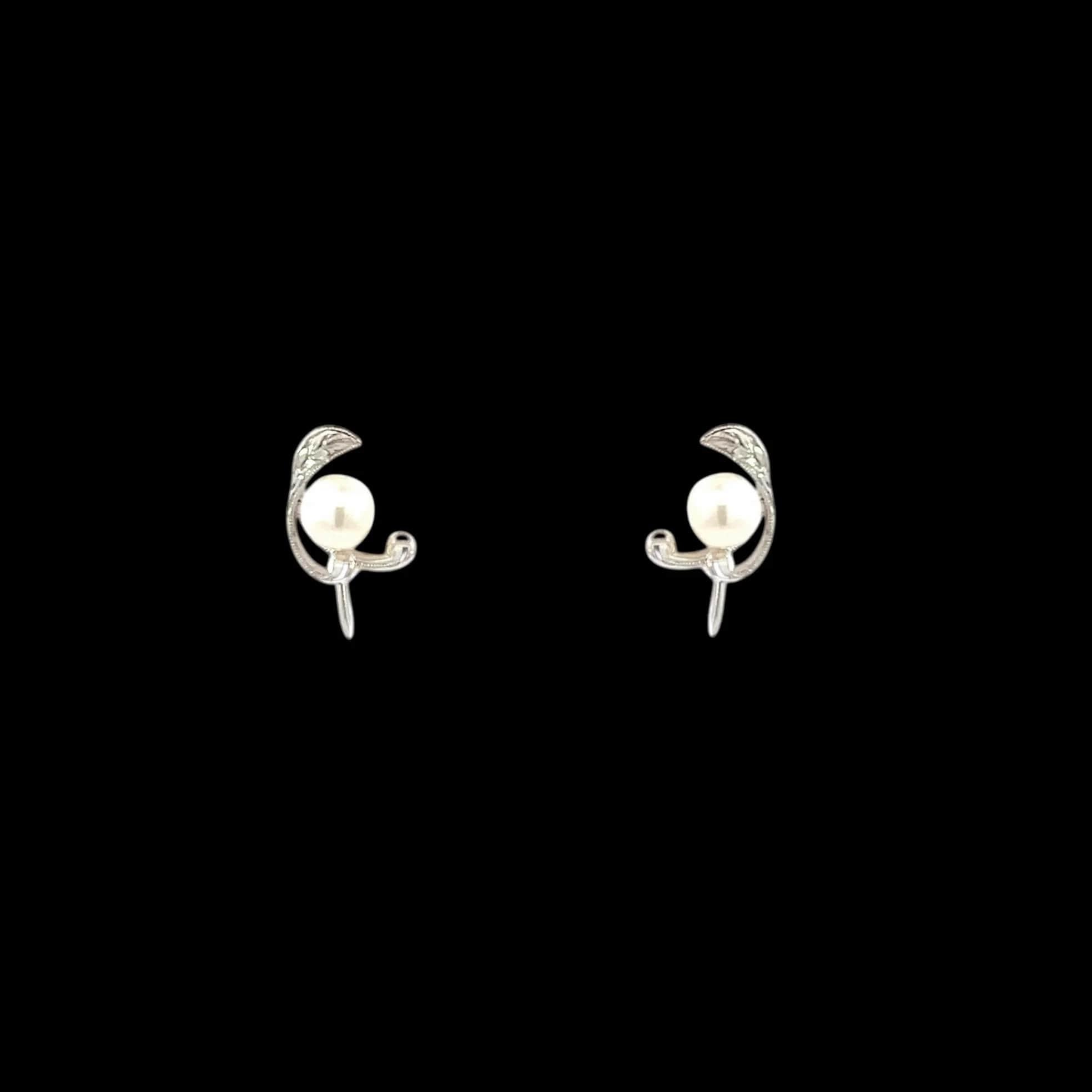 Mikimoto Estate Akoya Perlen-Ohrclips aus Sterlingsilber 6,19 mm Damen im Angebot