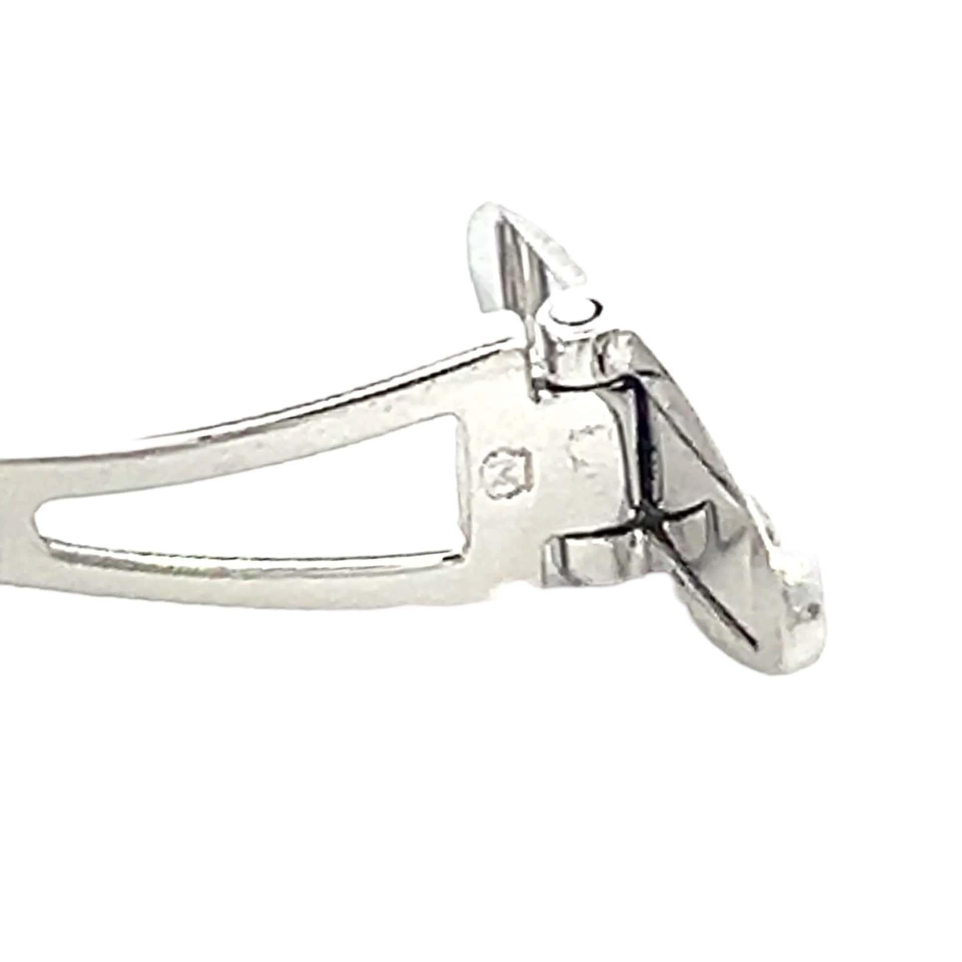 Mikimoto Estate Akoya Pearl Cufflinks Silver 6.15 mm For Sale 2
