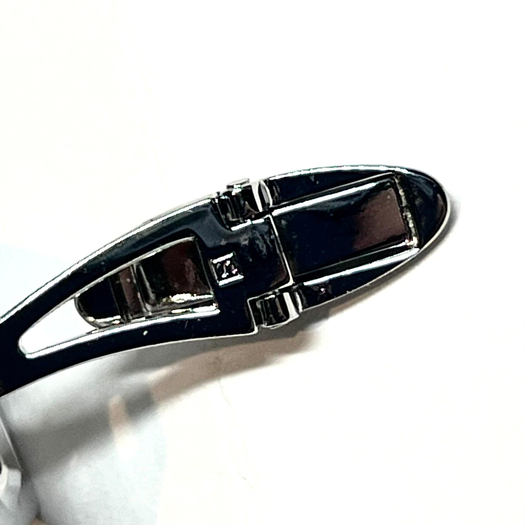 Mikimoto Estate Akoya Boutons de manchette en argent 7.5 mm Bon état - En vente à Brooklyn, NY