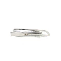 Mikimoto Estate Akoya Pearl Mens Tie Clip Silver 7.15 mm