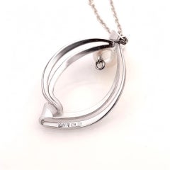 Mikimoto Estate Akoya Collier de perles 16" en argent sterling 6,75 mm