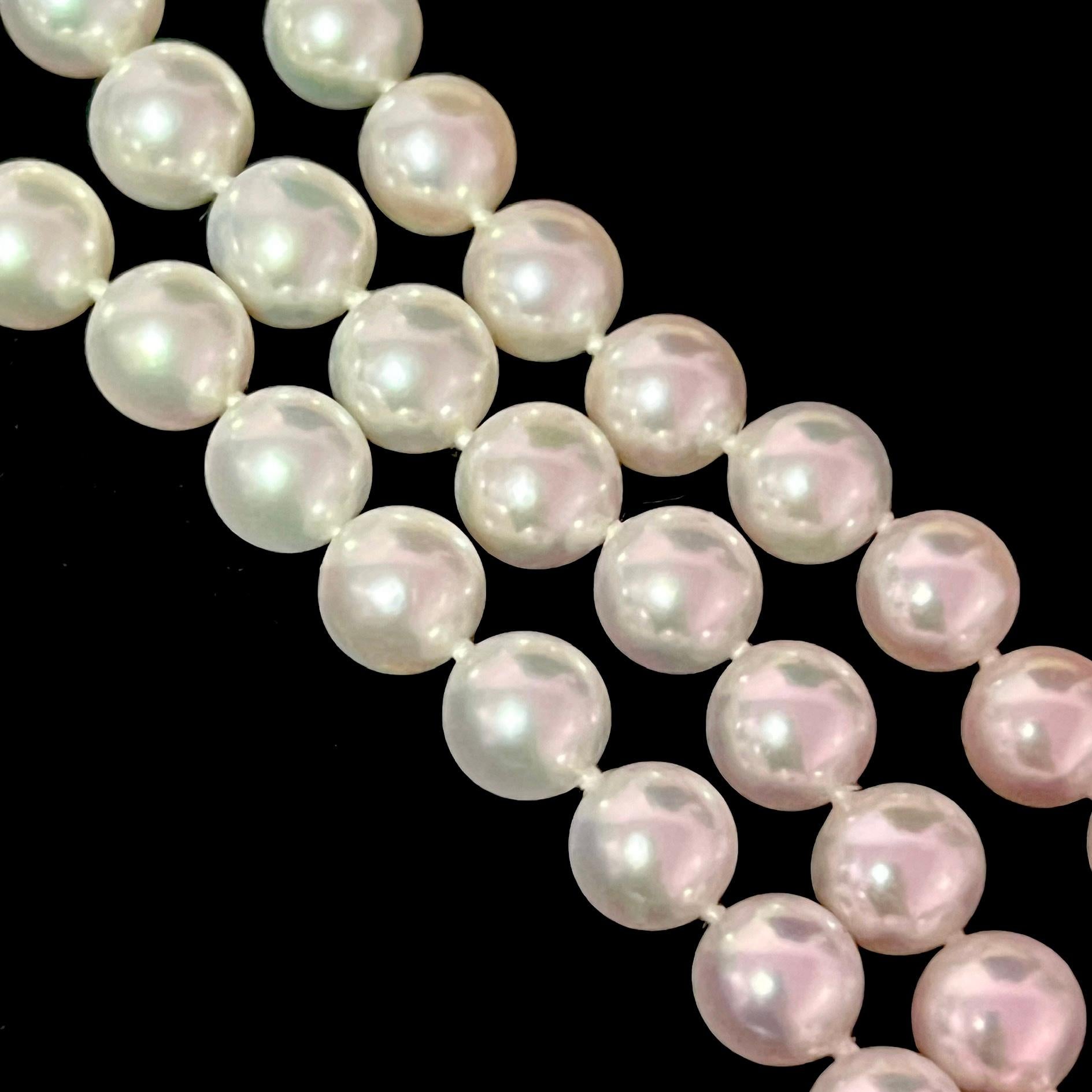 1960s mikimoto pearl necklace value