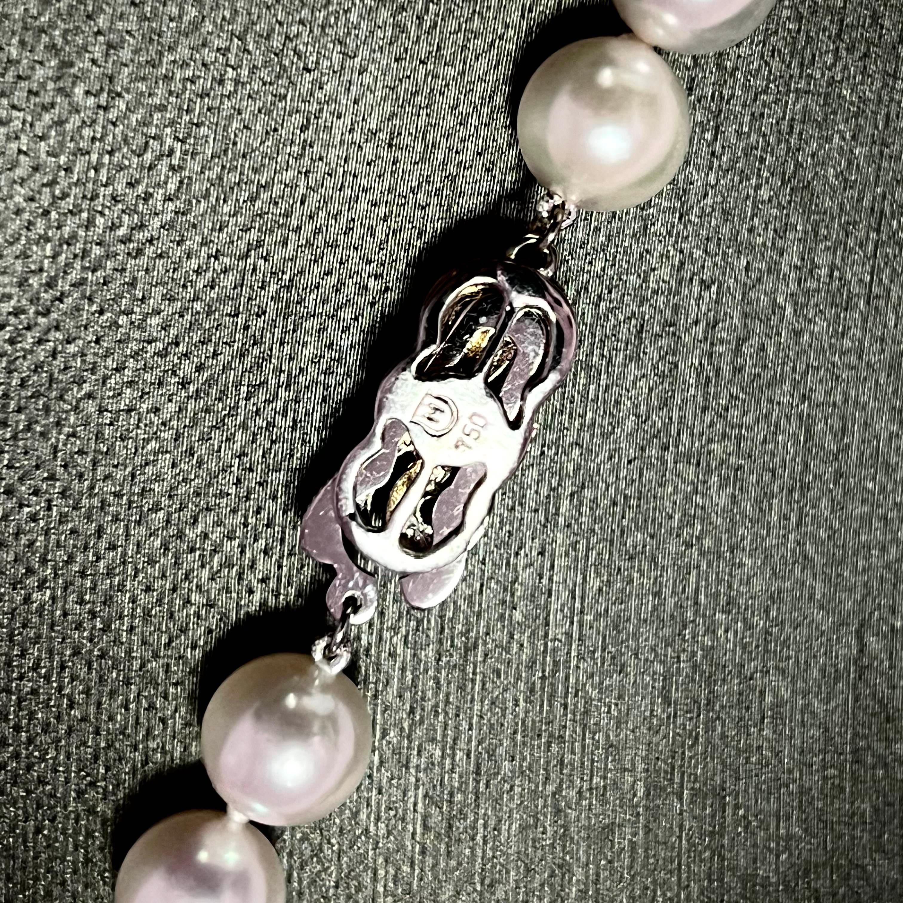 Mikimoto Estate Akoya Pearl Necklace 17.5
