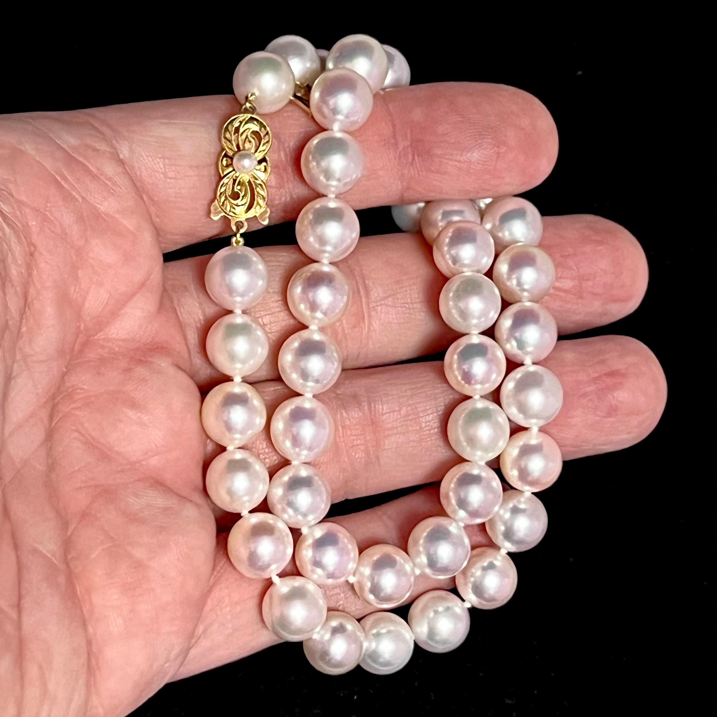 1960s mikimoto pearl necklace value