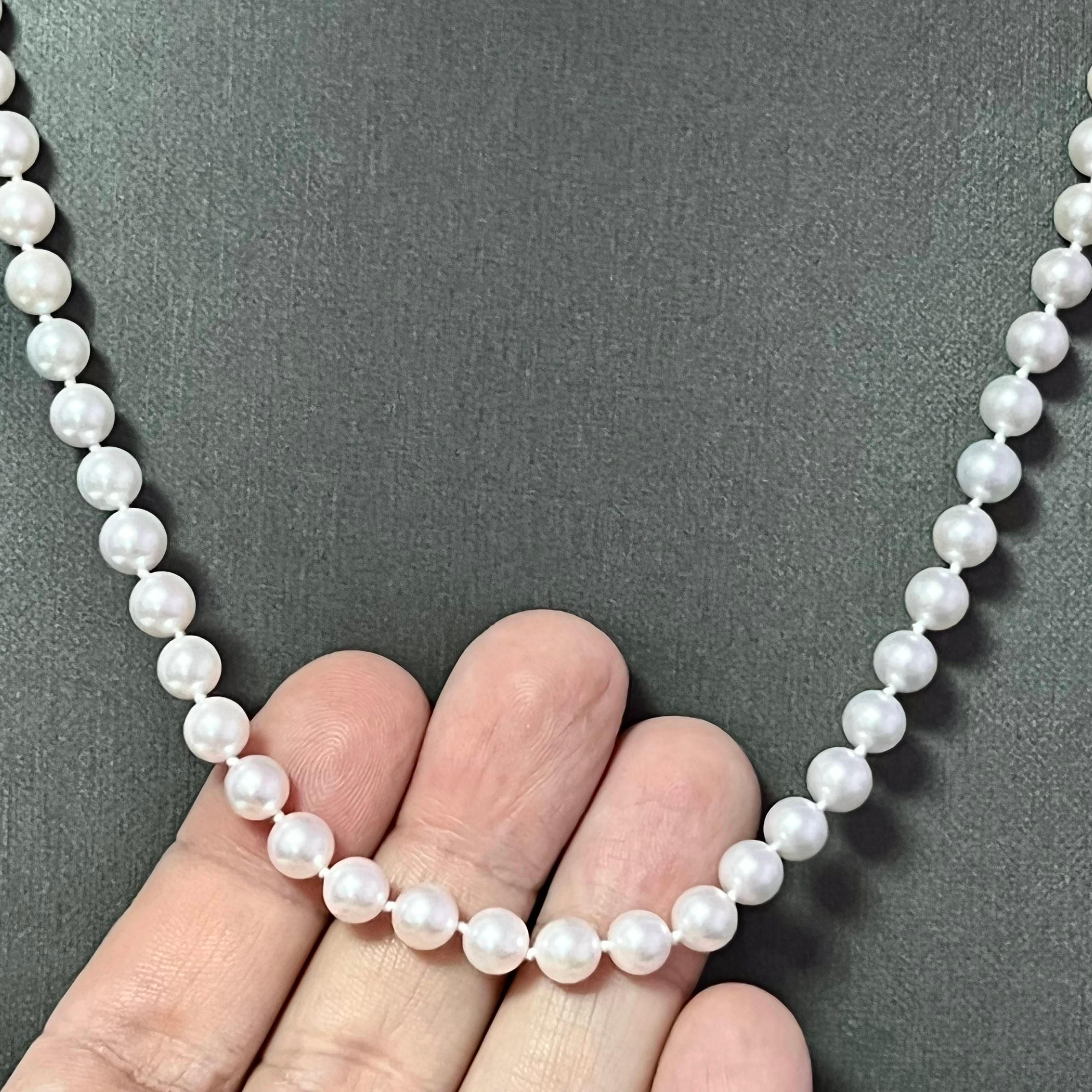 Mikimoto Estate Set di collane di perle Akoya da 24