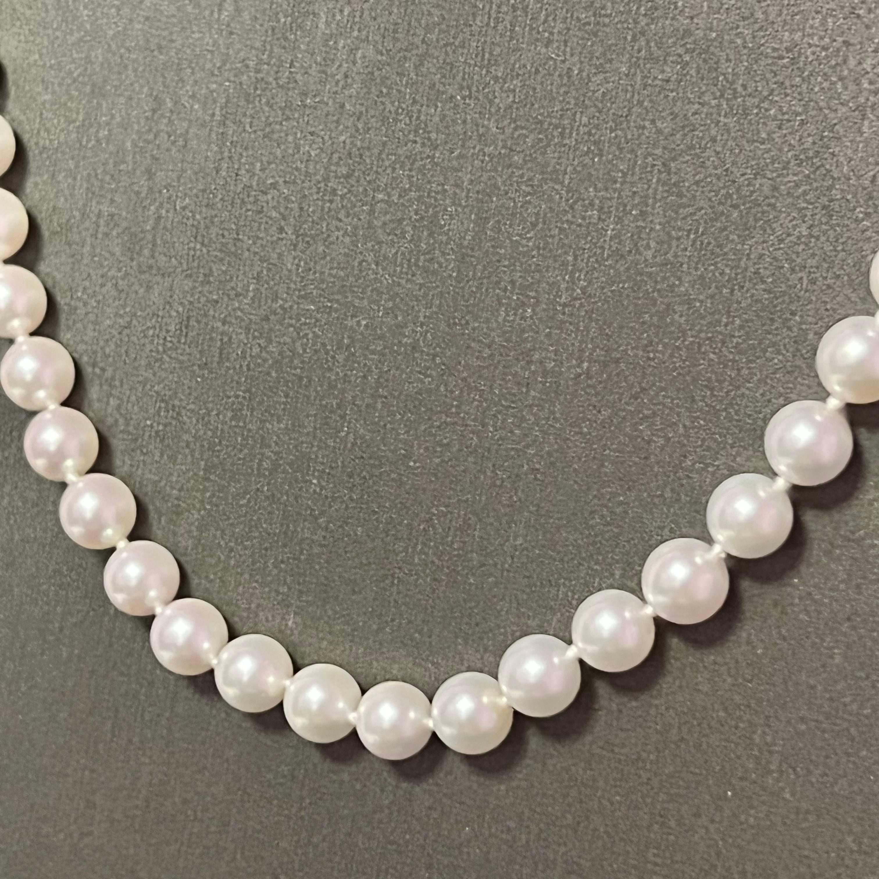 Mikimoto Estate Collana di Perle Akoya 24