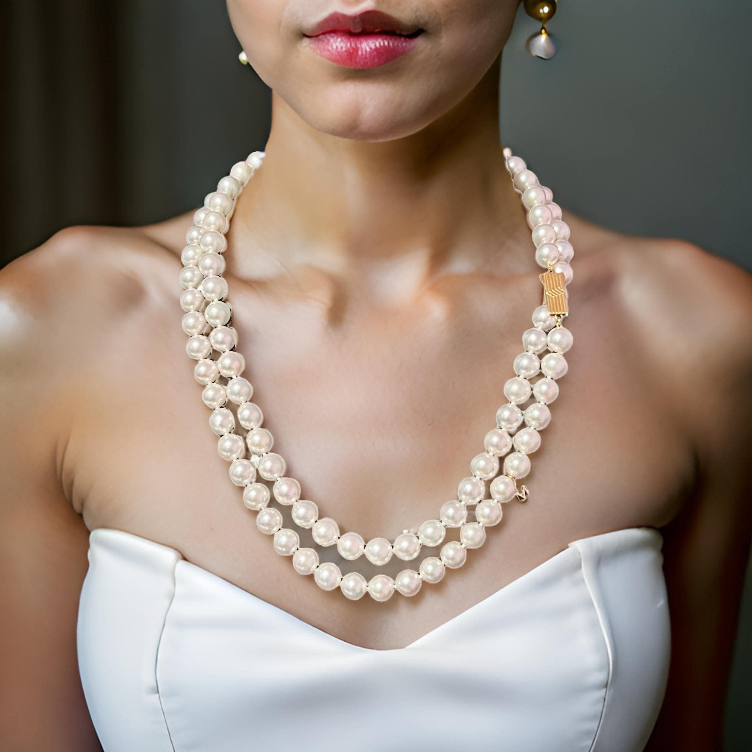 Mikimoto Estate Akoya Pearl Necklace 35