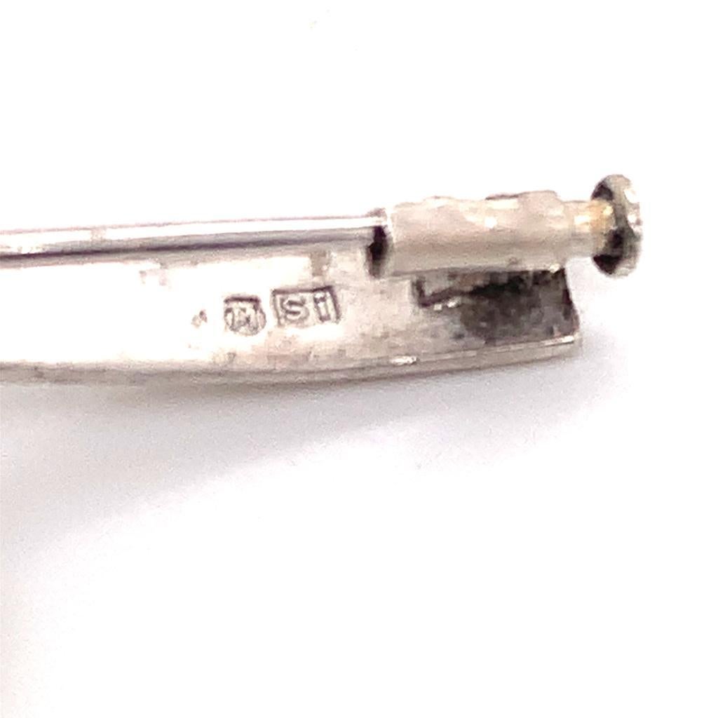 Mikimoto Estate Pin Brooch Sterling Silver 5.285 Gr 2
