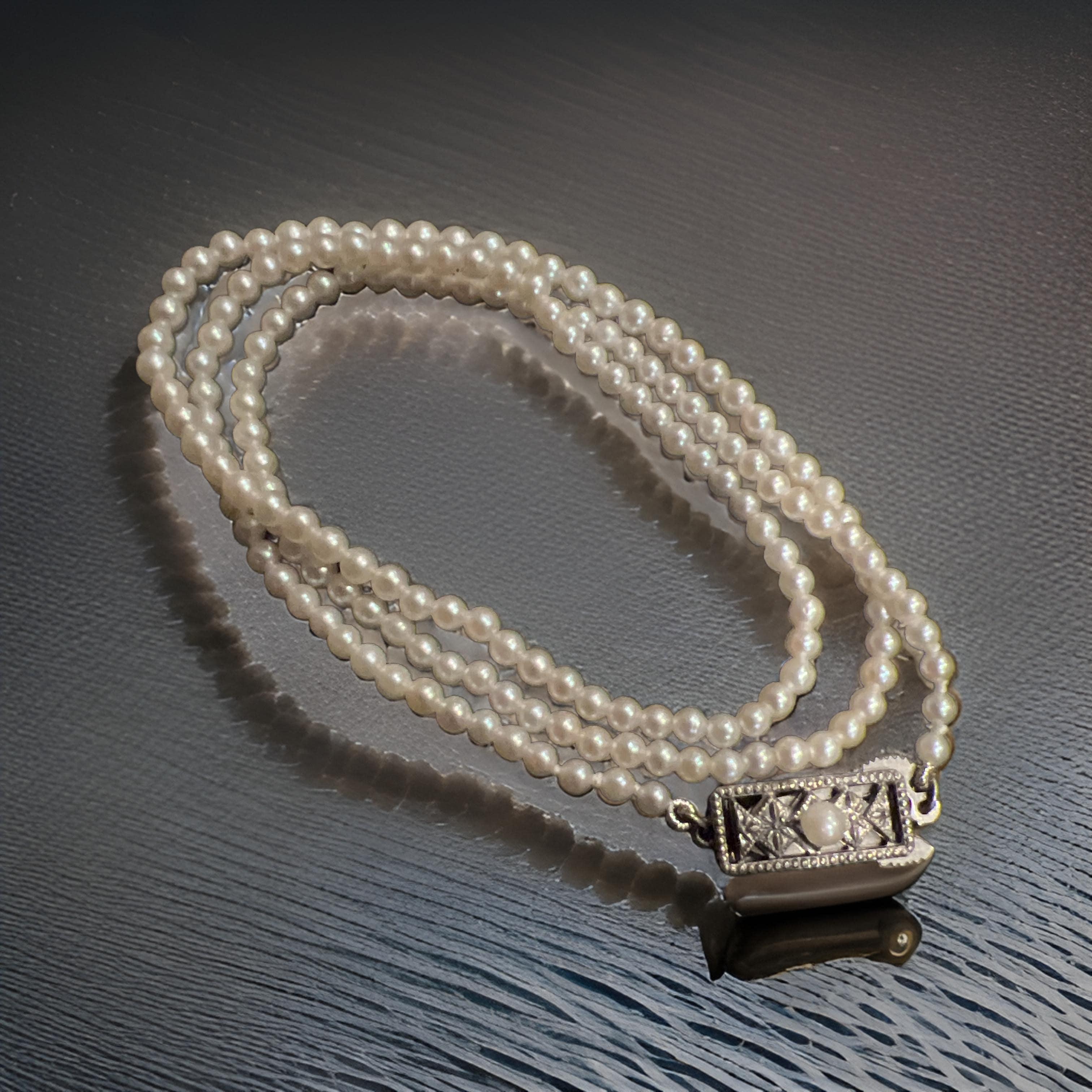 Mikimoto Estate Rare Baby Akoya Pearl Necklace 16