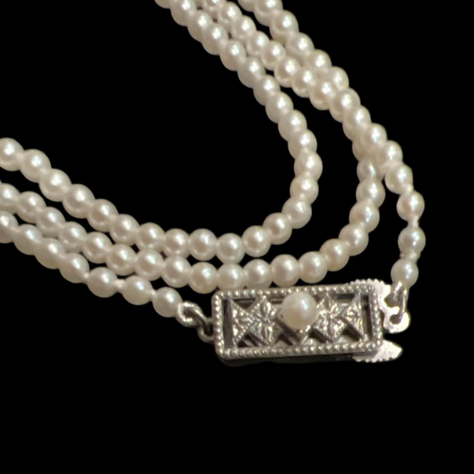 Mikimoto Estate Rare Baby Akoya Pearl Necklace 16