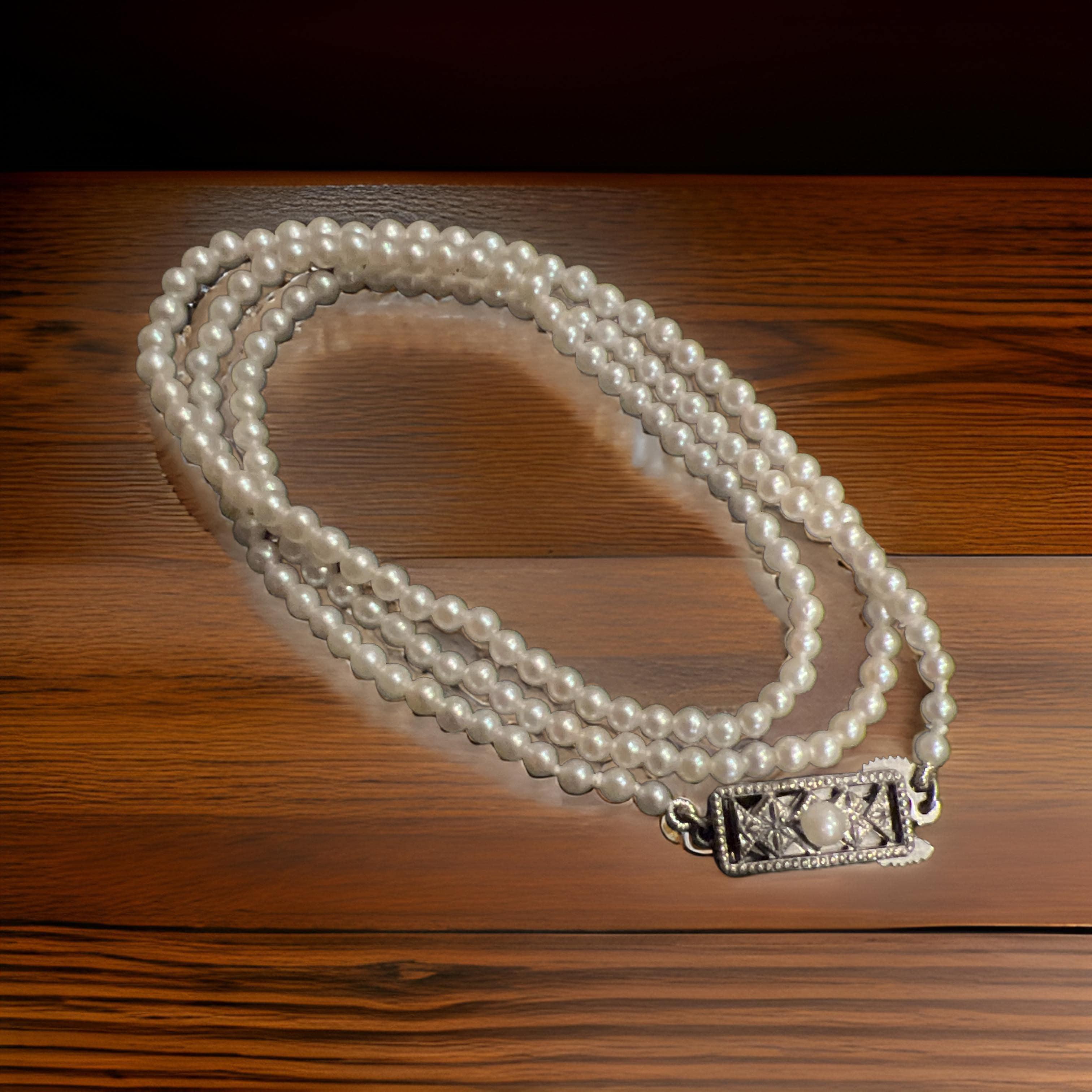 Mikimoto Estate Rare Baby Akoya Pearl Necklace 16