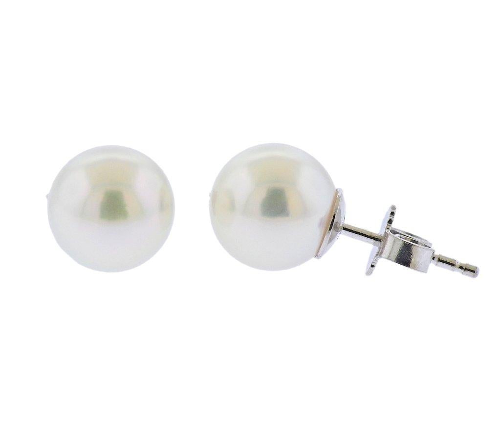 Mikimoto Ginza Sonderausgabe A Perle Diamant Halskette Ohrringe Set 3