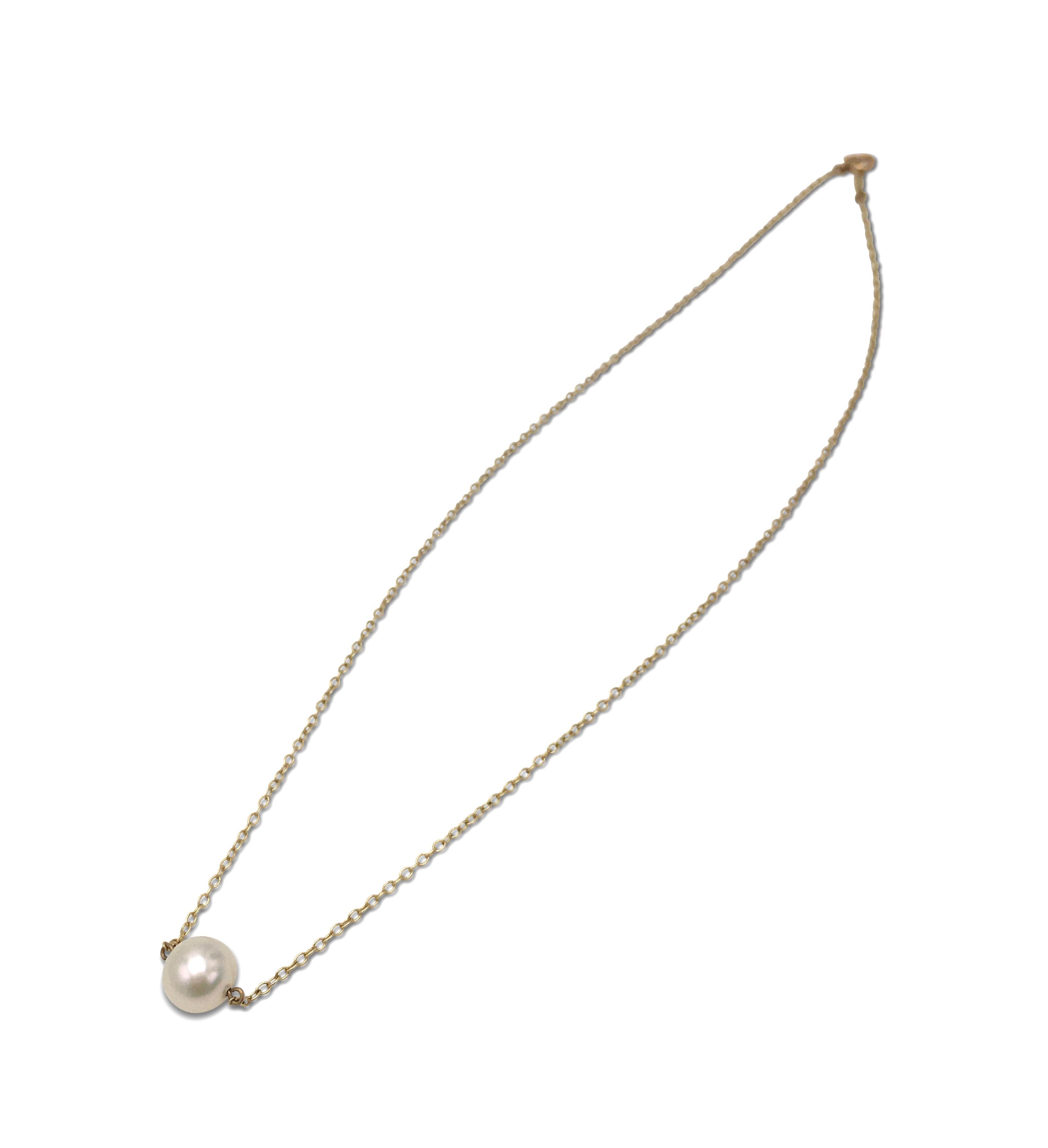 mikimoto single pearl necklace