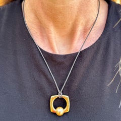 Mikimoto Golden Pearl 18 Karat Yellow Gold Cord 15 Inch Necklace