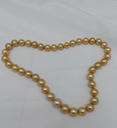 Mikimoto Golden South Sea Pearl Necklace