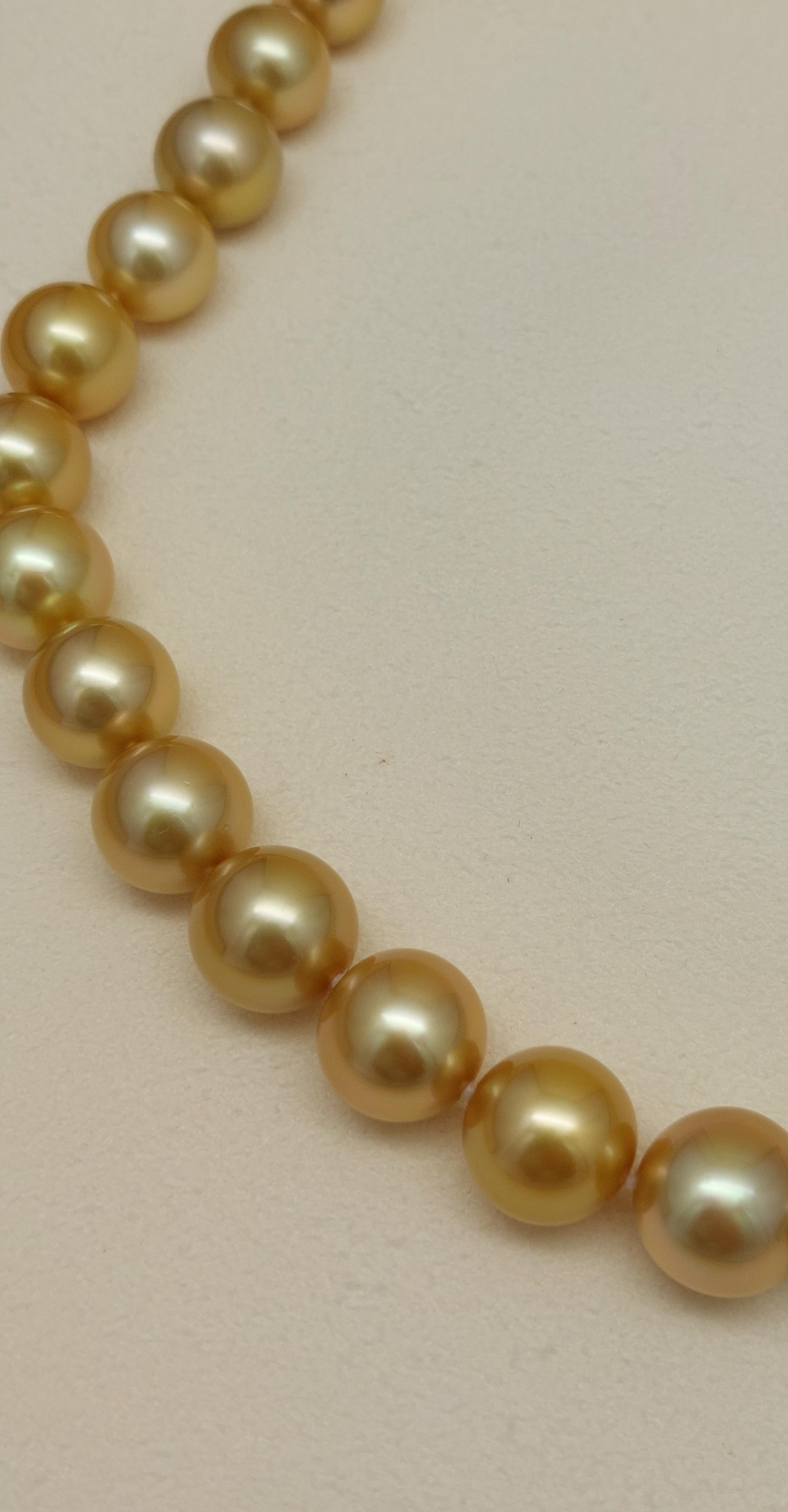 da uomo o donna Collana di perle dei mari del sud dorate di Mikimoto in vendita