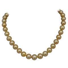 Mikimoto Golden South Sea Pearl Necklace