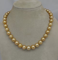 Mikimoto Golden South Sea Pearl Necklace