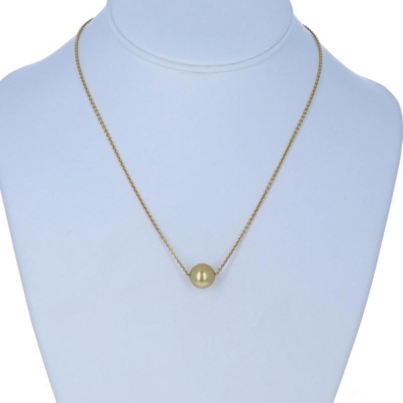 Perlina Collana con ciondolo di perle dorate dei mari del sud di Mikimoto - Oro giallo 18k regolabile in vendita
