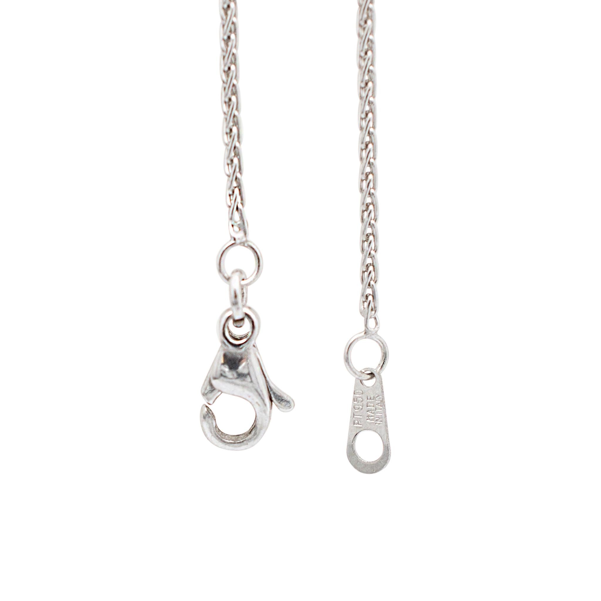 Mikimoto Ladies Platinum White South Sea Cultured Pearl Diamond Pendant Necklace For Sale 1