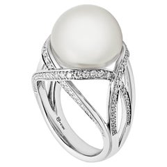 Mikimoto 'M Collection' White South Sea Cultured Pearl Ring